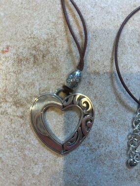 Brighton Barbados long heart pendant necklace